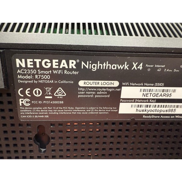 Netgear Nighthawk X4 R7500 2330 Mbps 4-Port Gb Wireless N Router Fast Games Test - Picture 14 of 16